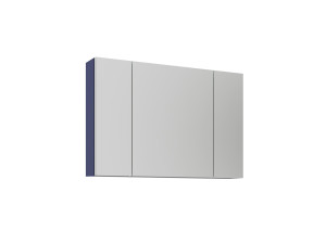 Badezimmerschrank mit Spiegel „Bari 100“ – 97 x 16 x 66 cm – Mattes Marineblau