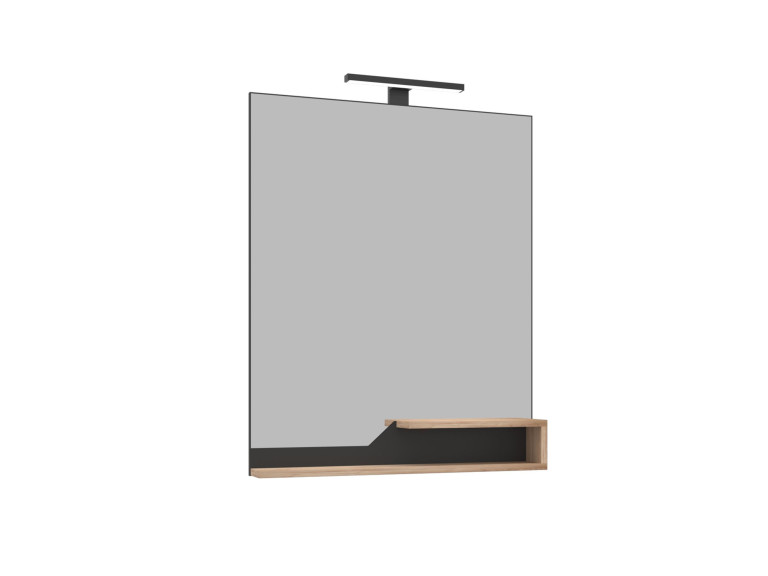 Dekorativer Holzspiegel „Galia 80“ – 60 x 14 x 100 cm – Eiche