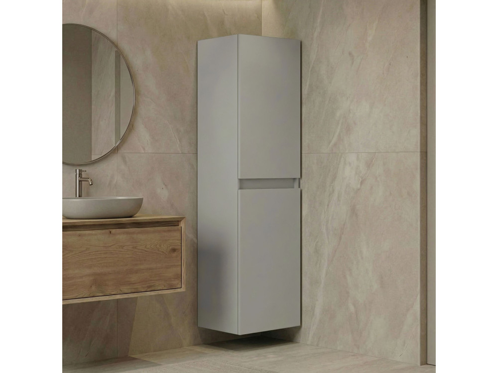 Badezimmerschrank „Nest 40 v2“ – 40 x 32 x 138 cm – Matt-Kaschmir