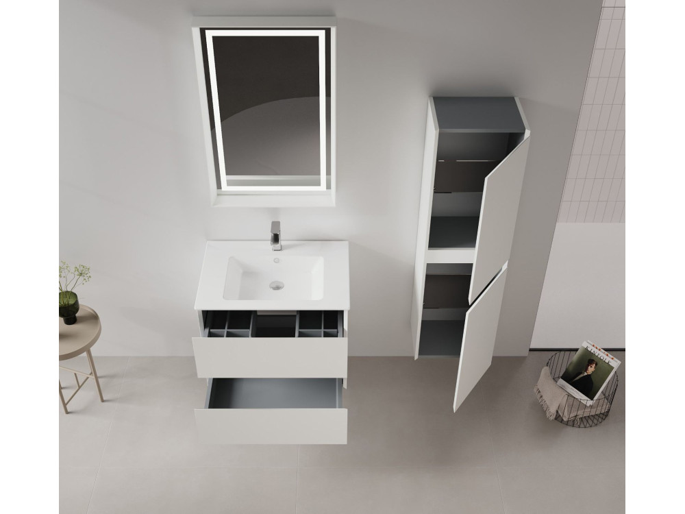 Badezimmerschrank „Nest 40 v2“ – 40 x 32 x 138 cm – Matt-Kaschmir