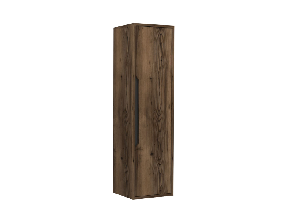 Badezimmerschrank „Galia 40“ – 40 x 30 x 138 cm – Dark Walnut