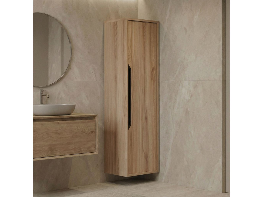 Badezimmerschrank „Galia 40“ – 40 x 30 x 138 cm – Eiche