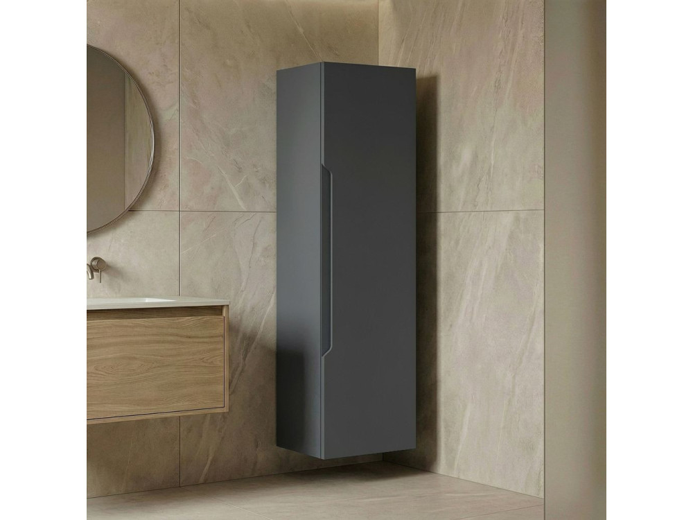 Badezimmerschrank „Messina 40“ – 40 x 32 x 138 cm – Anthrazit matt
