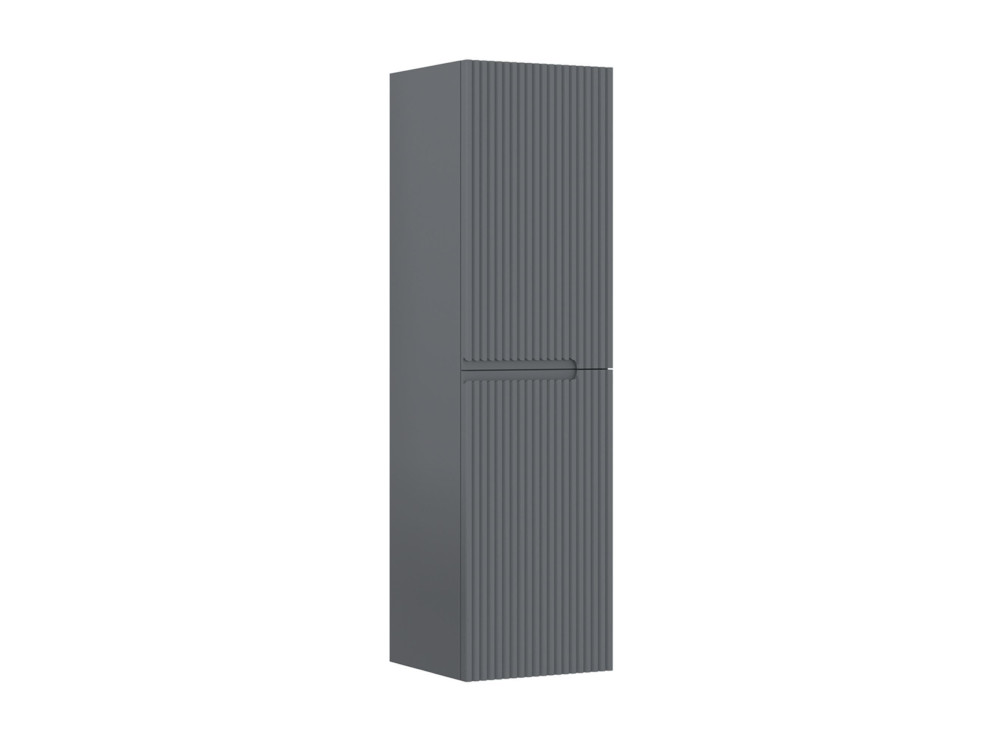 Badezimmerschrank „Moonlight 40“ – 40 x 27 x 138 cm – Mattgrau