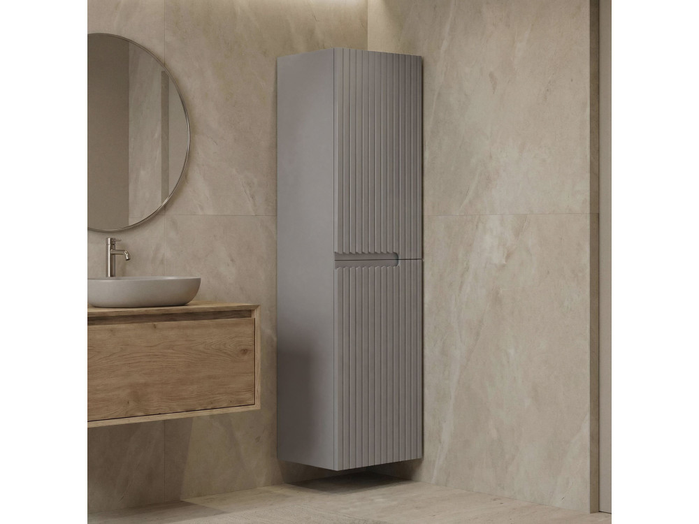 Badezimmerschrank „Moonlight 40“ – 40 x 27 x 138 cm – Matte Mink