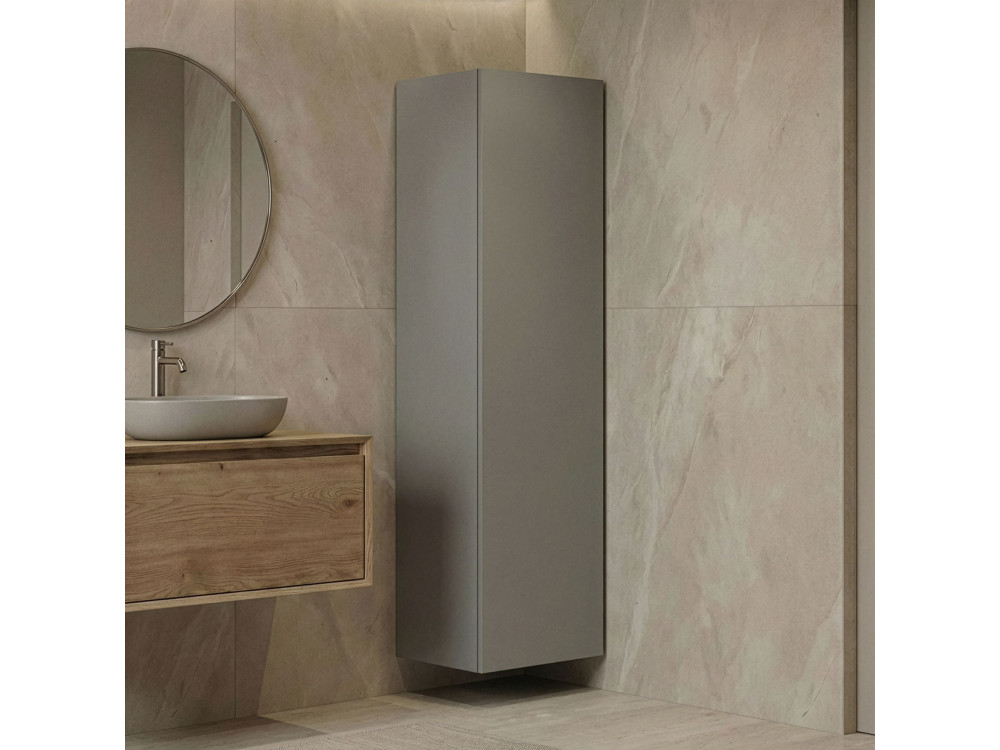 Badezimmerschrank „Ferla 30“ – 30 x 25 x 100 cm – Matt Mink