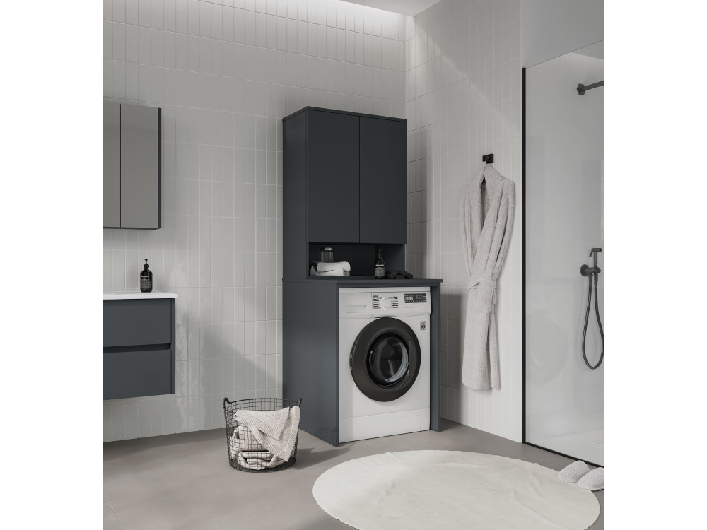 Badezimmerschrank „Bosco Lume 70“ – 70 x 36 x 100 cm – Anthrazit matt