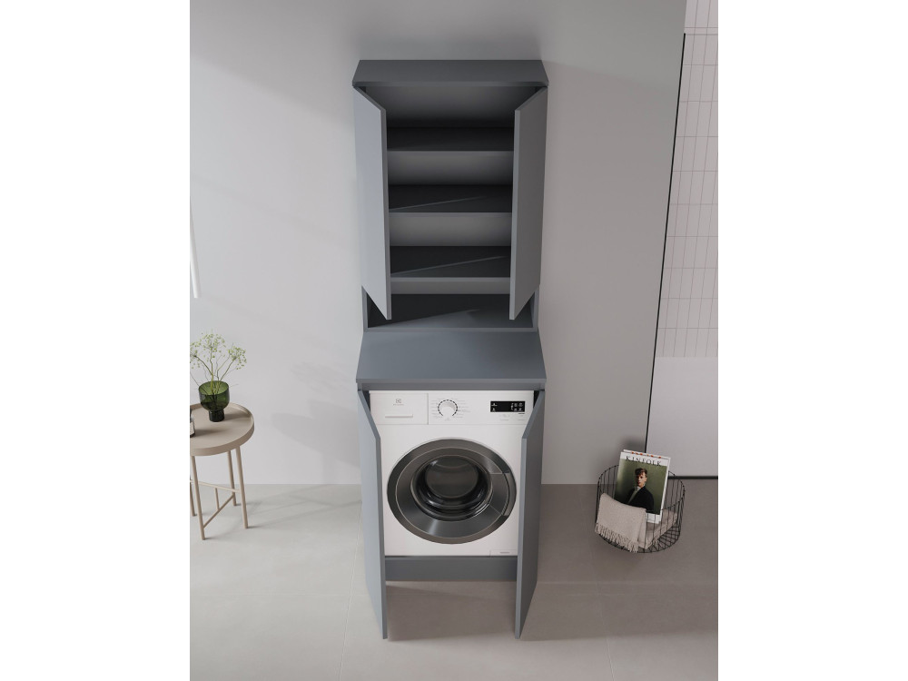 Badezimmerschrank „Bosco Lume 70“ – 70 x 36 x 100 cm – Anthrazit matt
