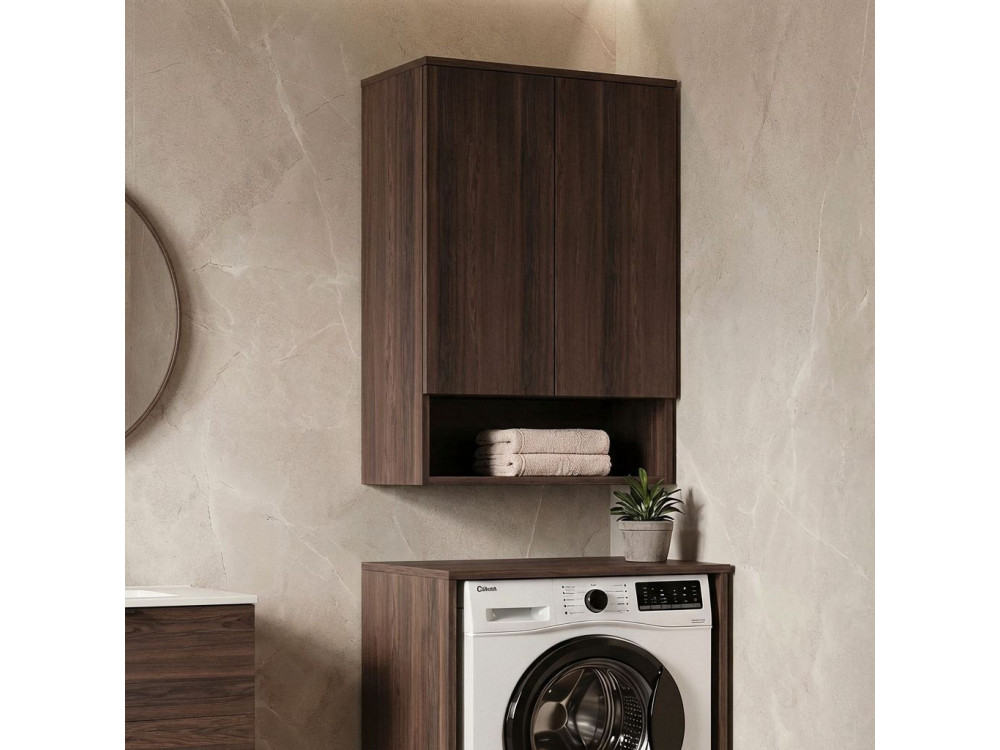 Badezimmerschrank „Bosco Lume 70“ – 70 x 36 x 100 cm – Dark Walnut
