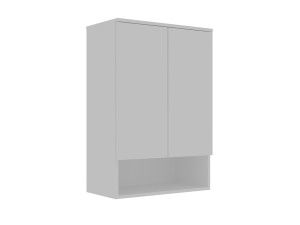 Badezimmerschrank „Bosco Lume 70“ – 70 x 36 x 100 cm – Mattweiß