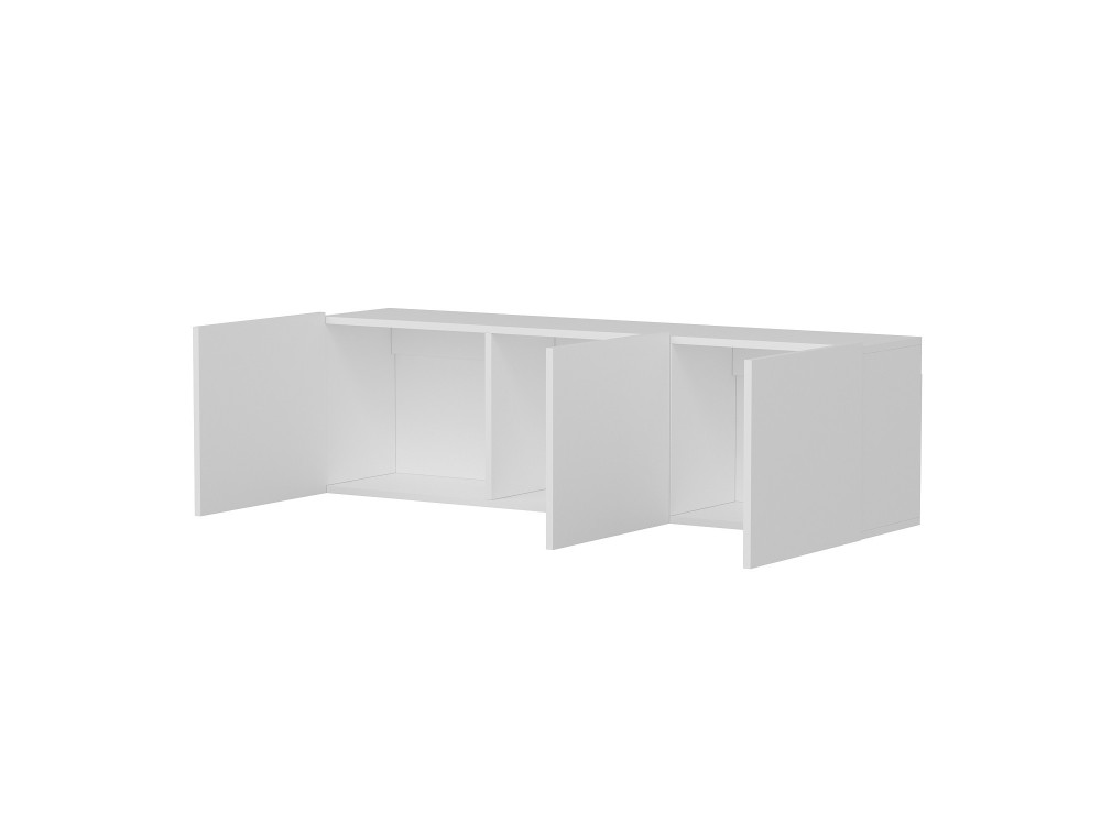 TV-Möbel aus Holz "White" - 150 x 31 x 44 cm - Weiß