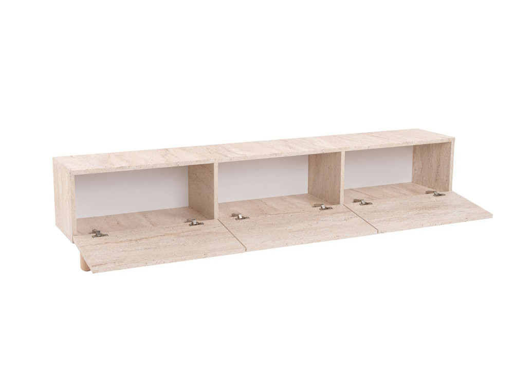 TV-Möbel aus Holz "Alvin" - 180 x 31 x 42 cm - Beige