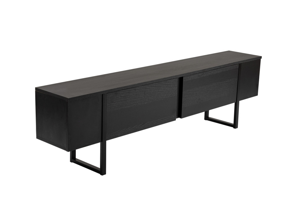 TV-Möbel aus Holz "Serenity" - 180 x 29 x 50 cm - Schwarz