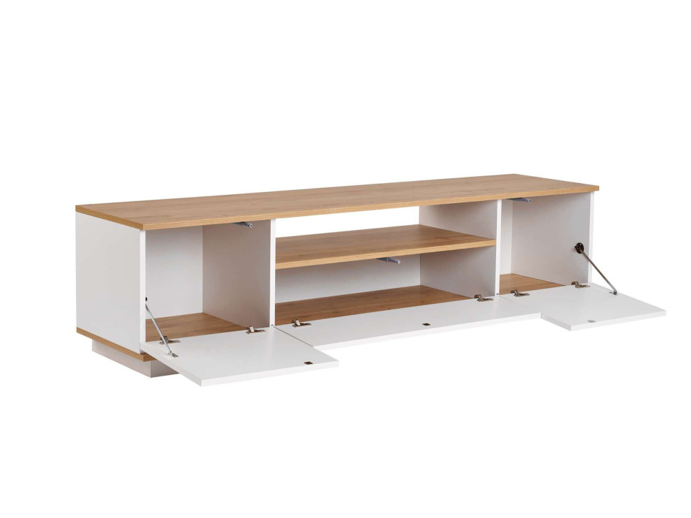 TV-Möbel aus Holz "Veramont" - 180 x 44 x 44 cm - Hellbraun