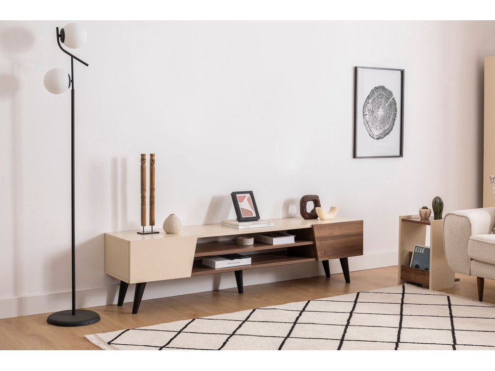 TV-Möbel aus Holz "Clark" - 180 x 37 x 45 cm - Braun