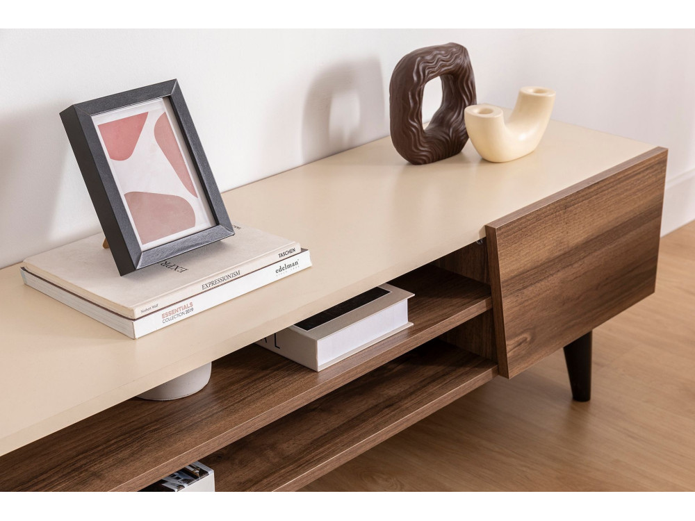 TV-Möbel aus Holz "Clark" - 180 x 37 x 45 cm - Braun