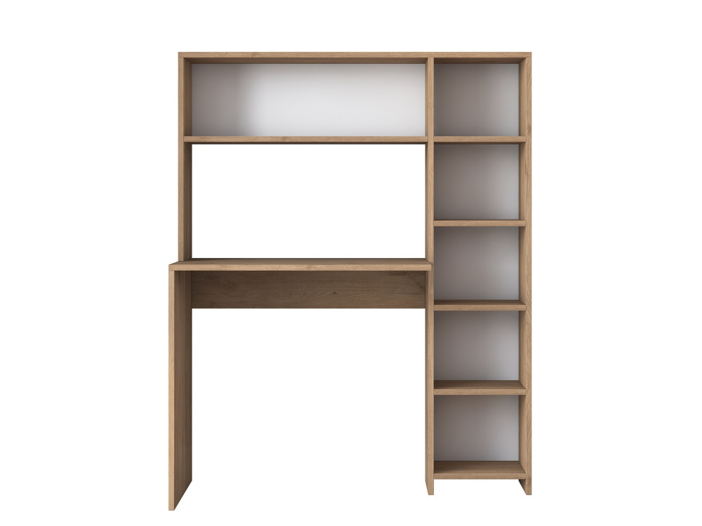 Holzschreibtisch "Haham" 113 x 40 x 142 cm - Eiche