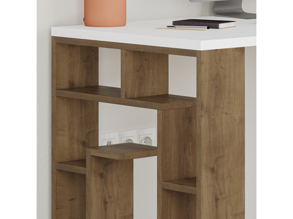 Holzschreibtisch "Maze" 140 x 60 x 75 cm - Weiß