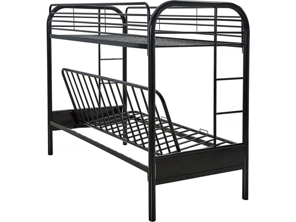 Hochbett "POLO" - 90 x 190 cm - Schwarz