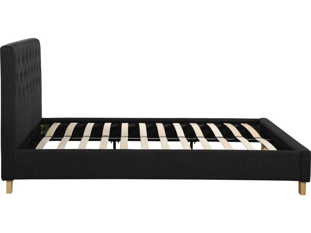 Doppelbett "Emmy" - 140 x 190 cm - Grau