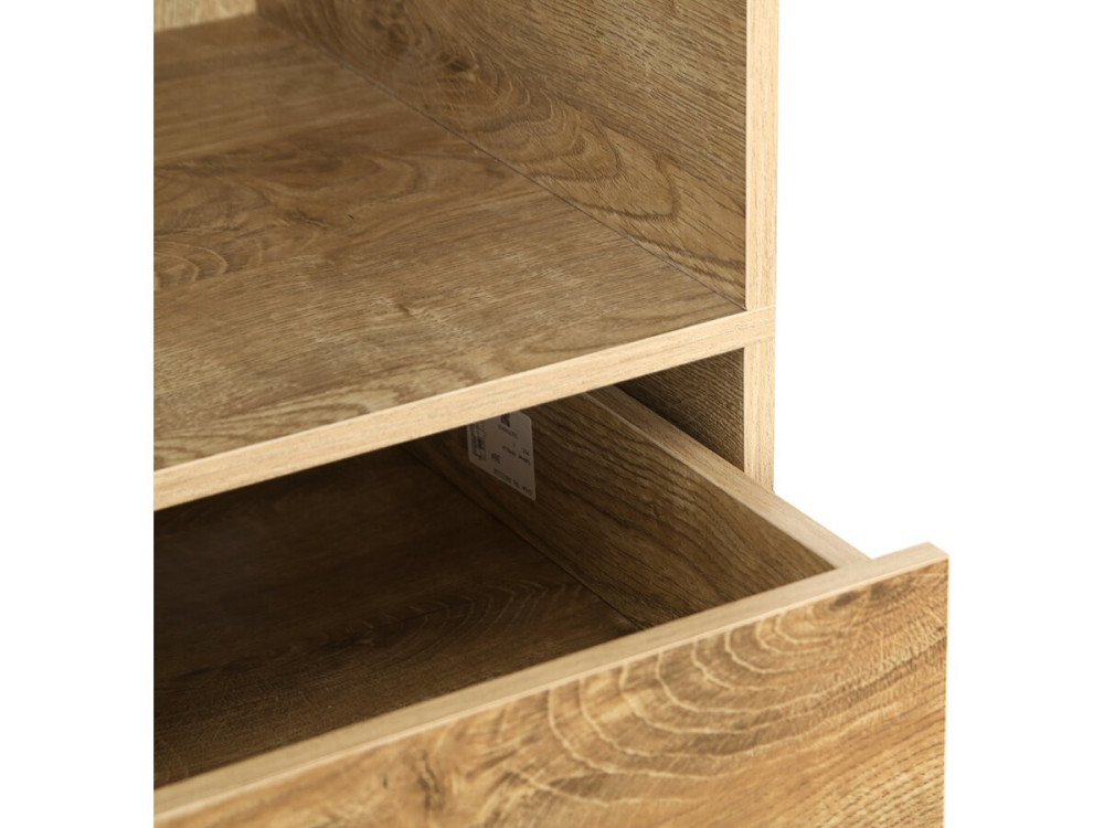 Schrank mit 5 Schubladen und 2 Regalen "Opera" - 60 x 45 x 180 cm - Beige