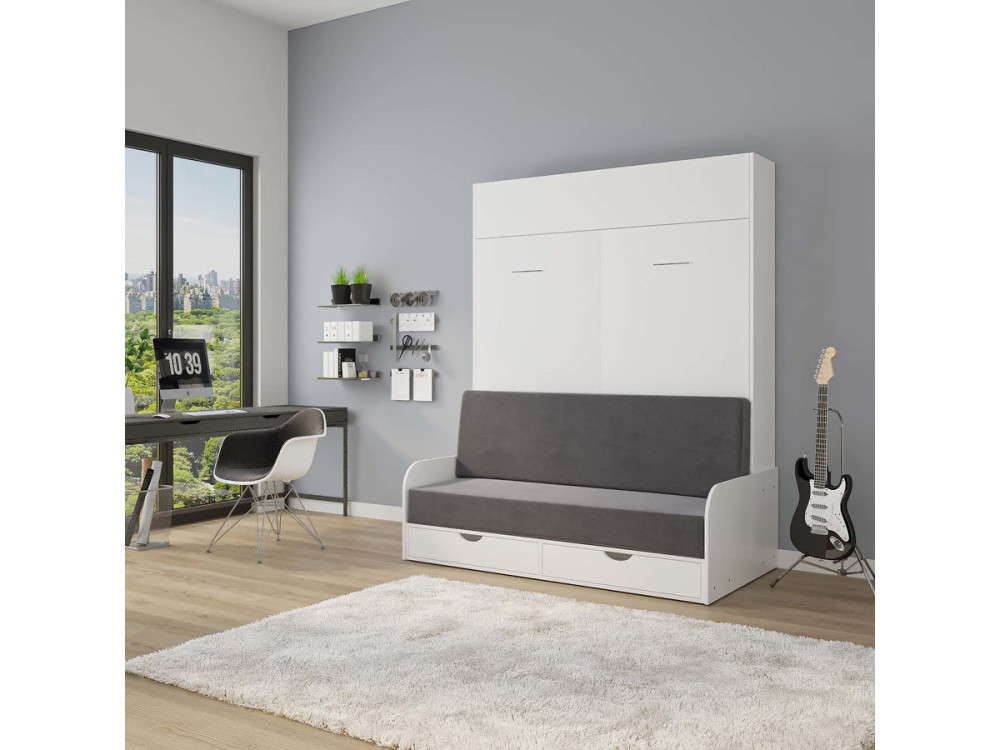 Klappbett "NYD SOFA 5" - 160 X 200 cm - Weiß