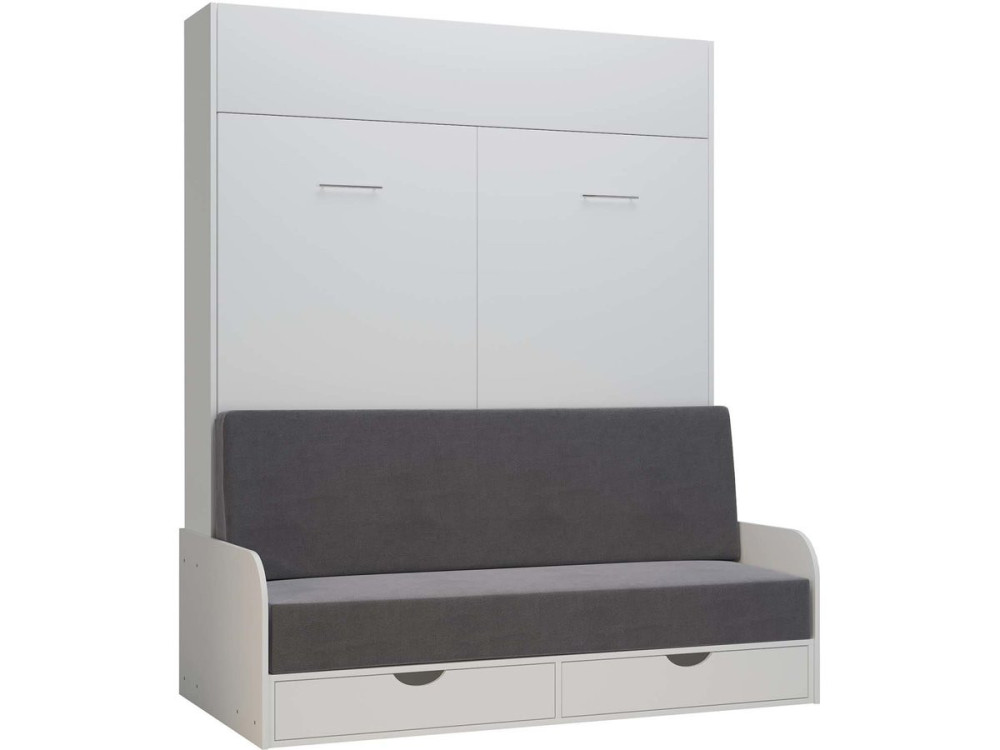 Klappbett "NYD SOFA 5" - 160 X 200 cm - Weiß