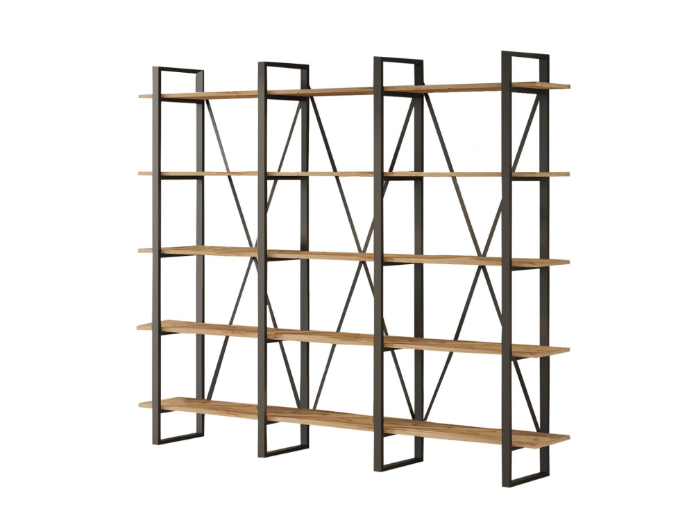 Bücherregal aus Holz "ML4" - 219 x 34 x 180 cm - Atlantische Kiefer