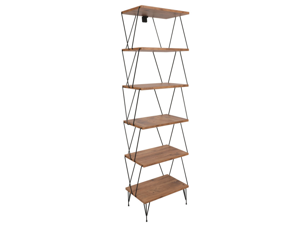 Bücherregal aus Holz "Balaban" - 46 x 30 x 165 cm - Braun