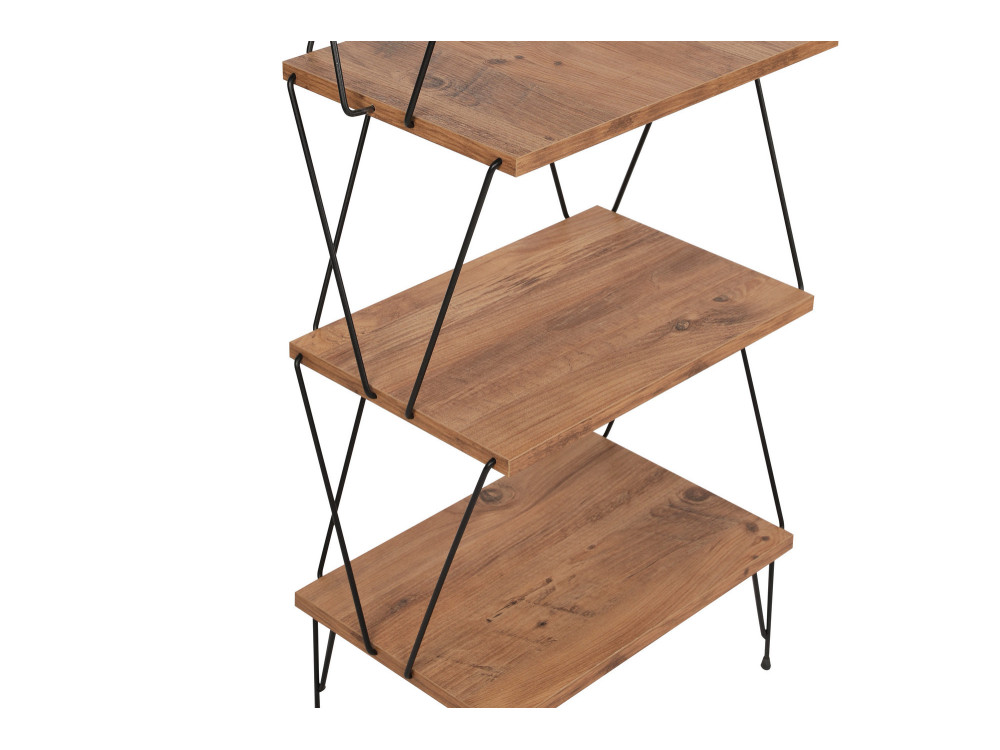 Bücherregal aus Holz "Balaban" - 46 x 30 x 165 cm - Braun
