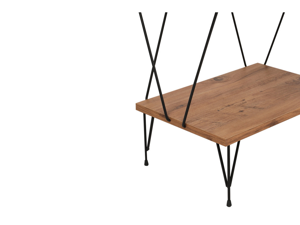 Bücherregal aus Holz "Balaban" - 46 x 30 x 165 cm - Braun