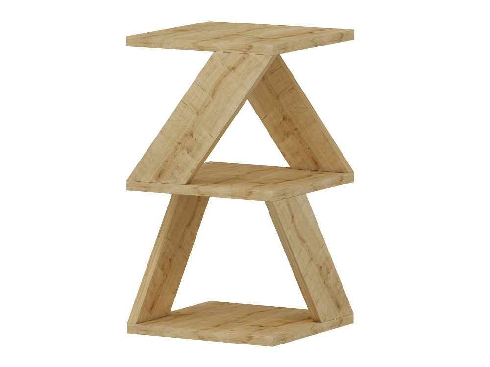 Beistelltisch aus Holz "Albeni" - 30 x 30 x 50 cm - Eiche Saphir