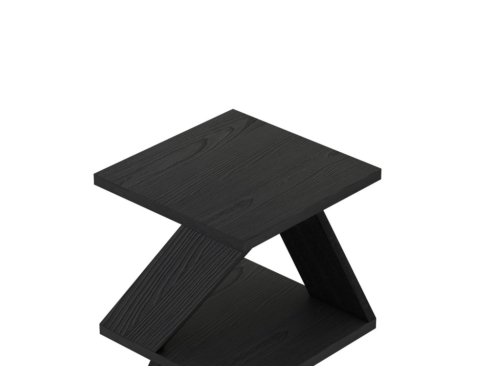 Beistelltisch aus Holz "Albeni" - 30 x 30 x 54 cm - Schwarz