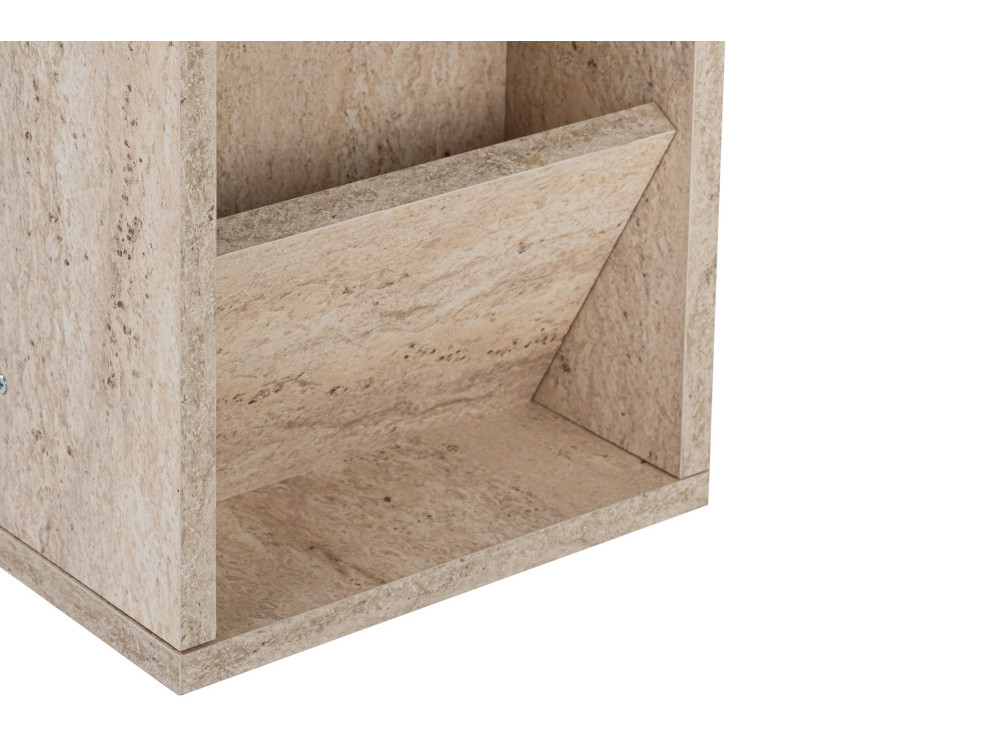 Beistelltisch aus Holz "Filinta" - 30 x 40 x 63 cm - Travertin