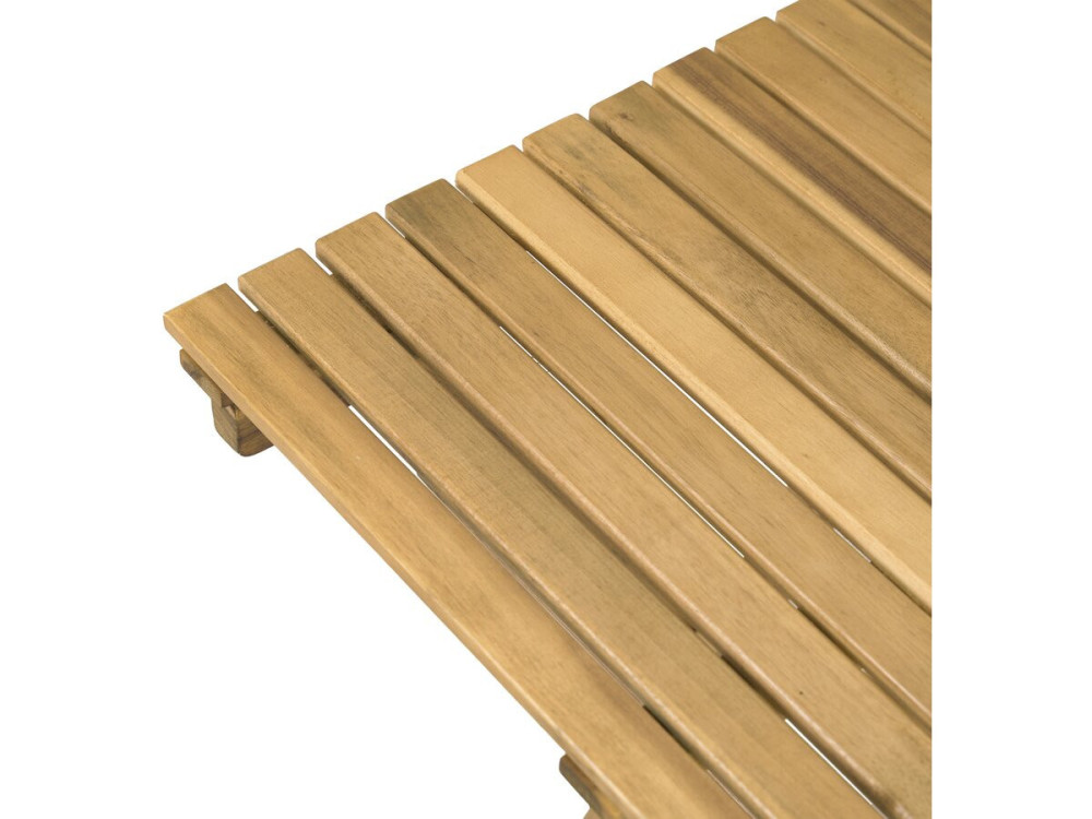 Gartentisch und -stühle "Aldo" aus Holz - 2 Sitzplätze - Braun