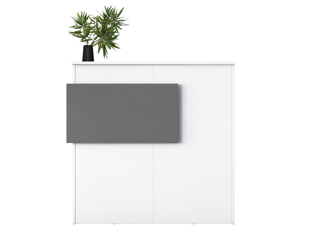 Holz-Empfangstisch "Mona" - 110 x 40 x 110 cm - Weiß