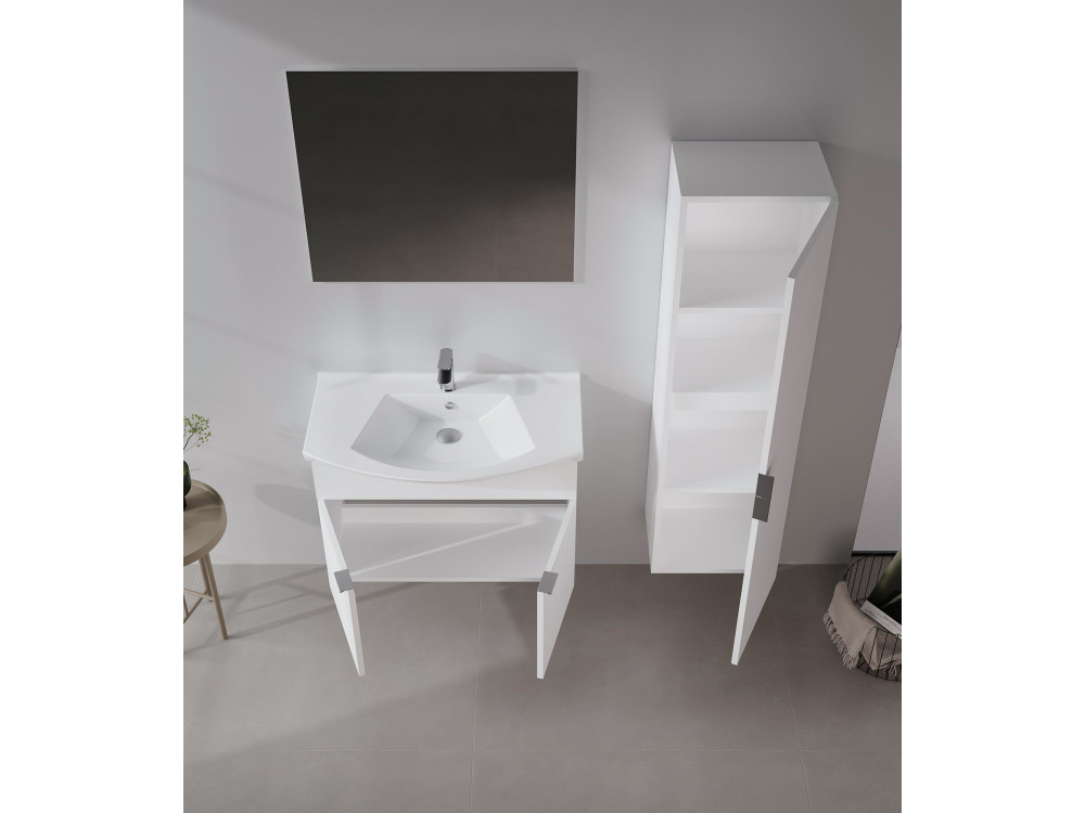 Dekorativer Holzspiegel „Purus 80“ – cm – transparent