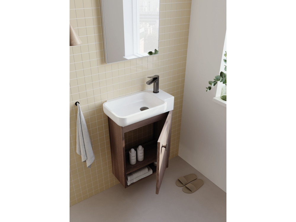 Dekorativer Holzspiegel „Begonya 45“ – cm – Chrom