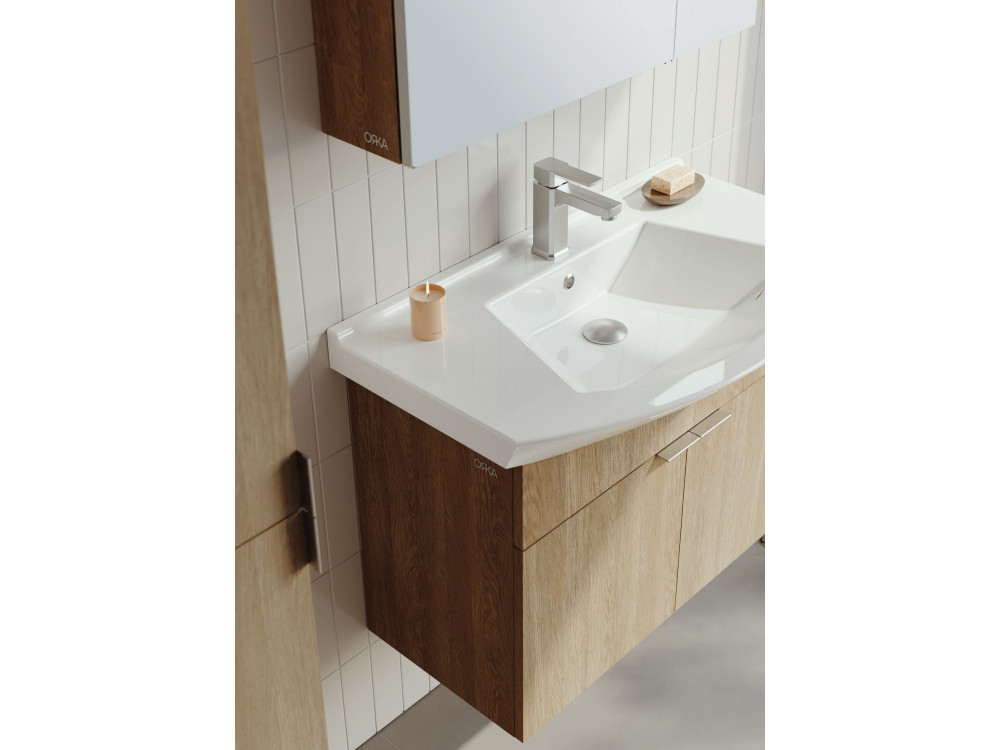 Waschtischunterschrank „Purus 80“ – 80 x 50 x 58 cm – Sonomo Oak