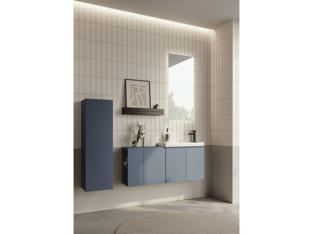 Waschtischunterschrank „Ferla 110“ – 110 x 22 x 45 cm – Petrolblau