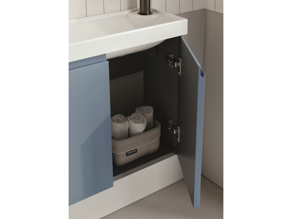Waschtischunterschrank „Ferla 110“ – 110 x 22 x 45 cm – Petrolblau