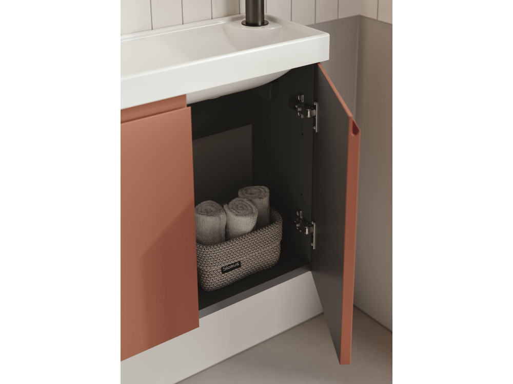 Waschtischunterschrank „Ferla 110“ – 110 x 22 x 45 cm – Matte Cinnamon