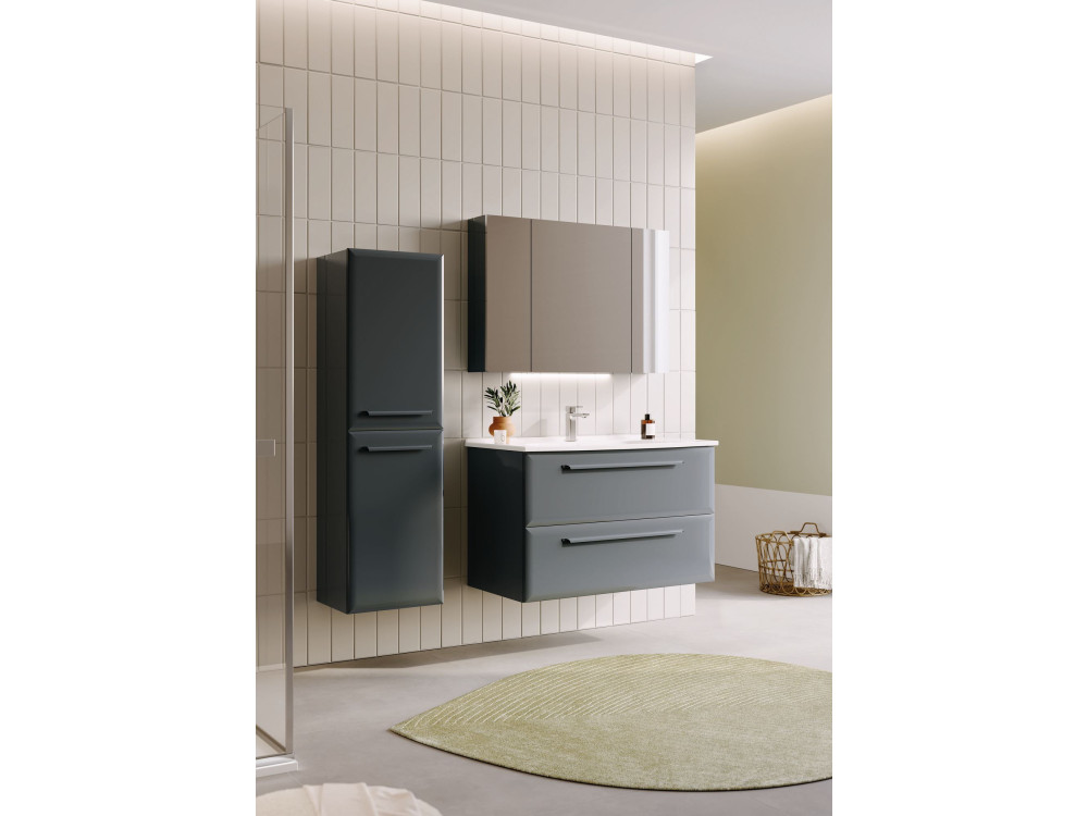 Badezimmerschrank „Nuvola 40 v3“ – 40 x 32 x 138 cm – Anthrazit
