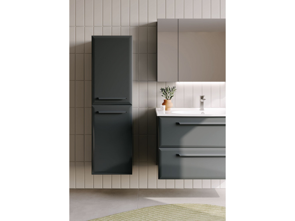Badezimmerschrank „Nuvola 40 v3“ – 40 x 32 x 138 cm – Anthrazit