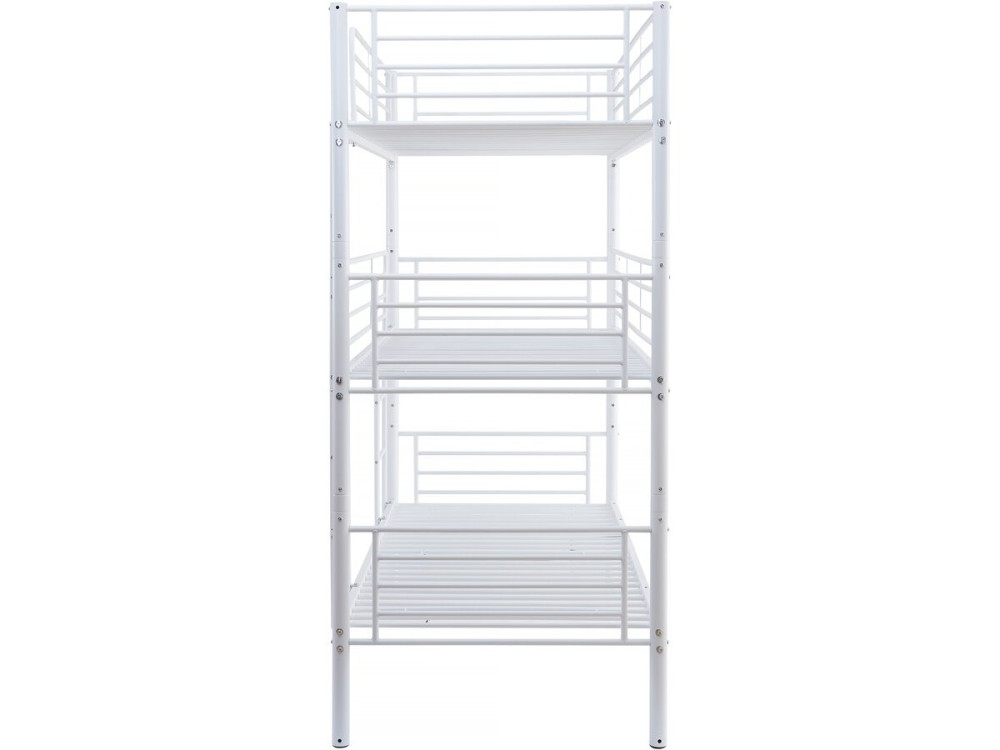 3-Etagen-Hochbett "HAVIN" - 90 x 190 cm - Weiß