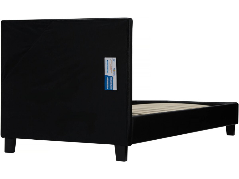 Bett mit LED "Maria" 90 x 190 cm - Schwarz