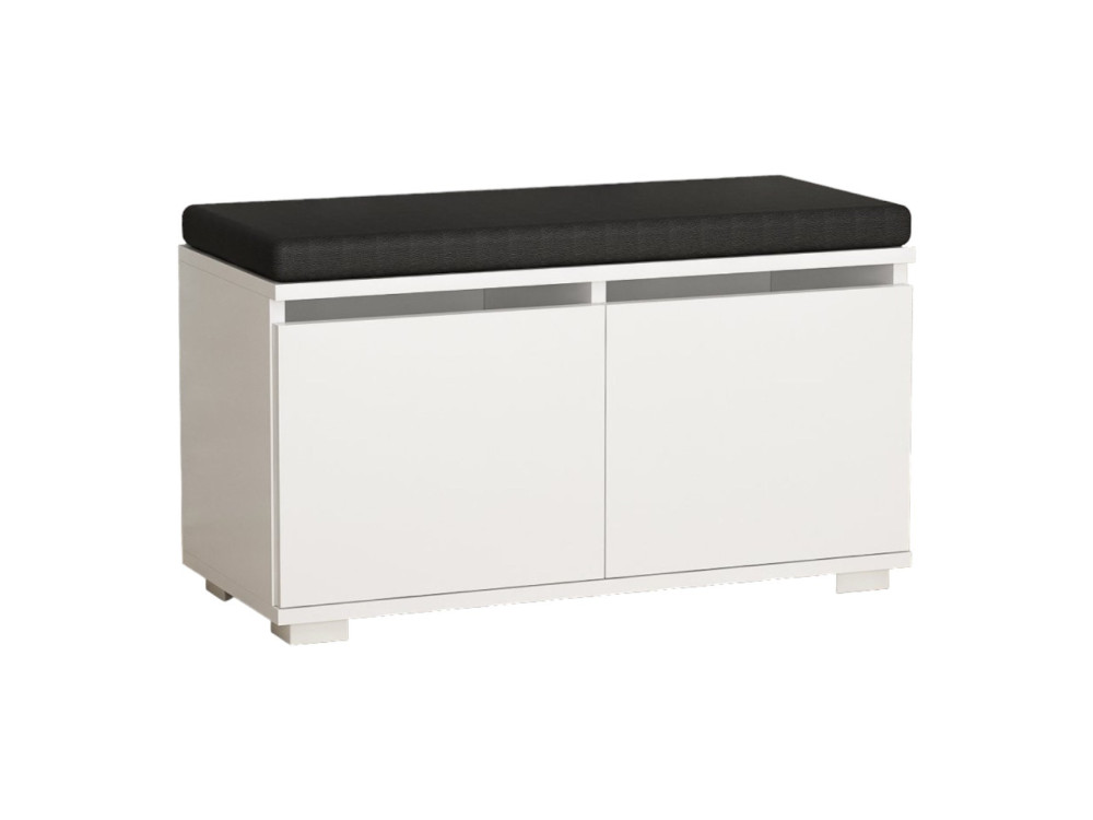Schuhschrank aus Holz "Drago" - 80 x 35 x 42 cm - Weiß