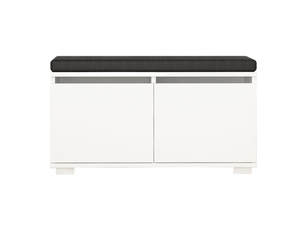 Schuhschrank aus Holz "Drago" - 80 x 35 x 42 cm - Weiß