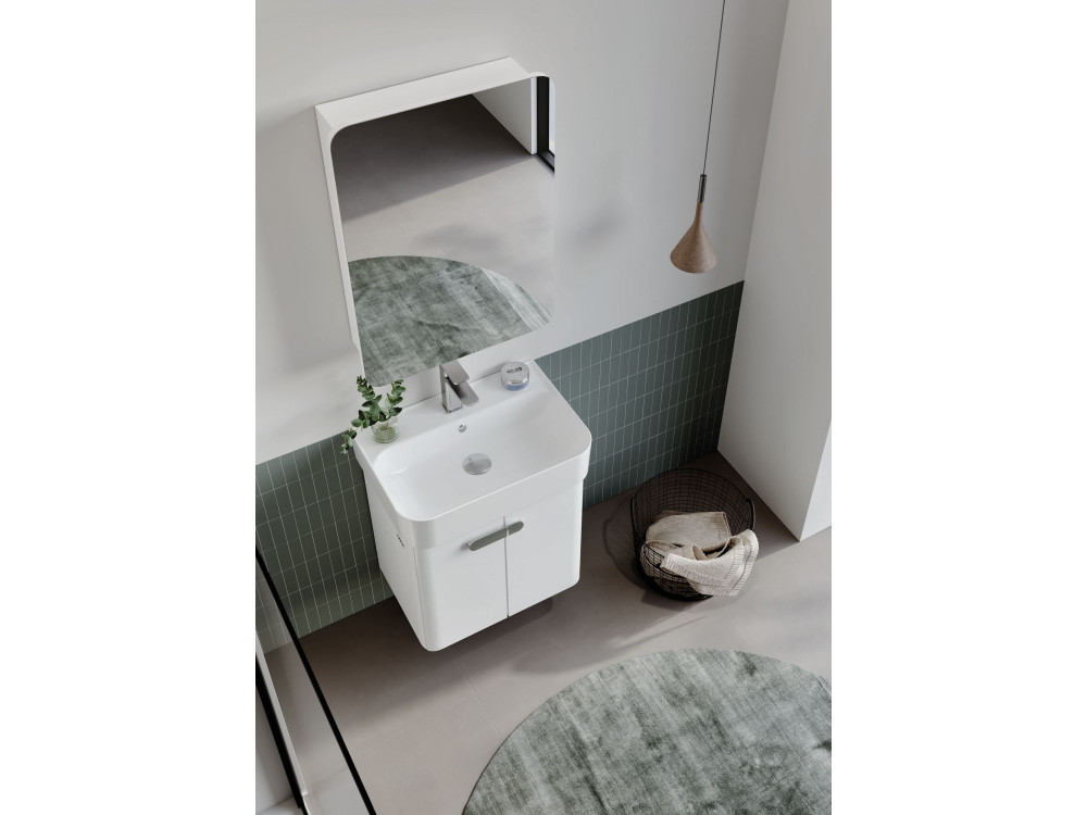 Waschtischunterschrank „Orbit 55“ – 55 x 38 x 62 cm – Weiß