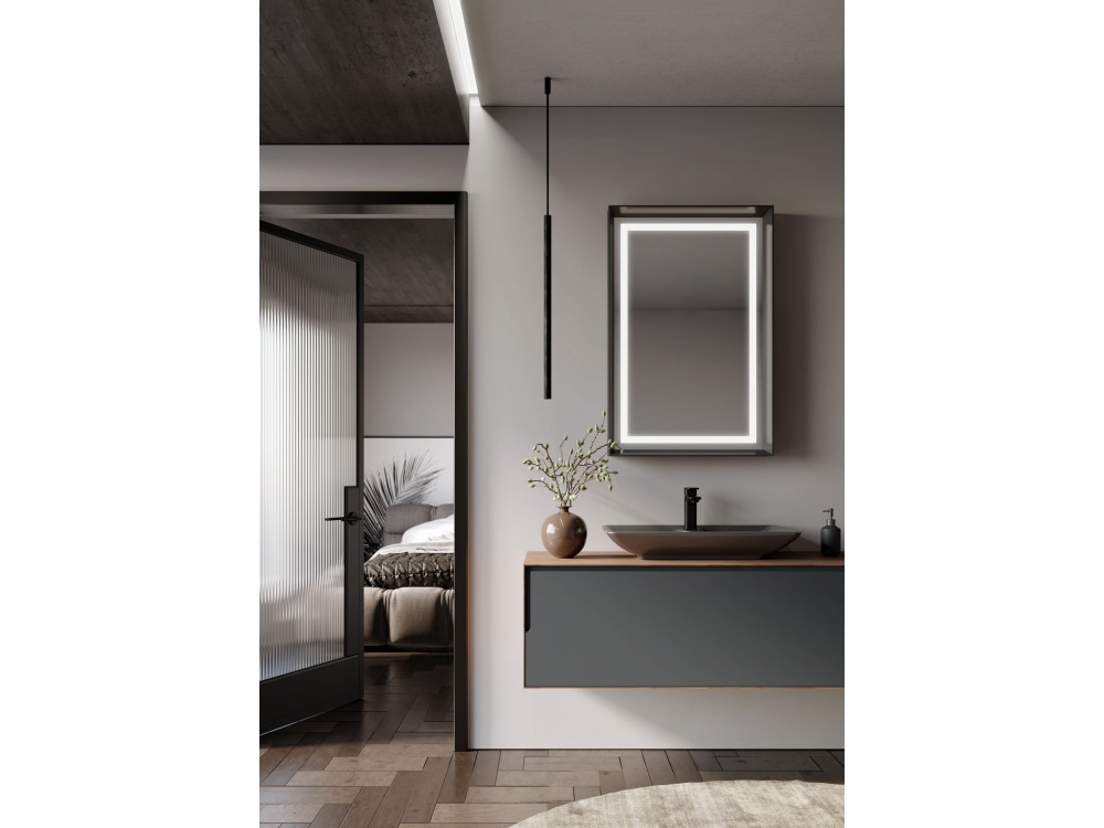 Waschtischunterschrank „Craft 120“ – 120 x 50 x 40 cm – Walnuss / Anthrazit